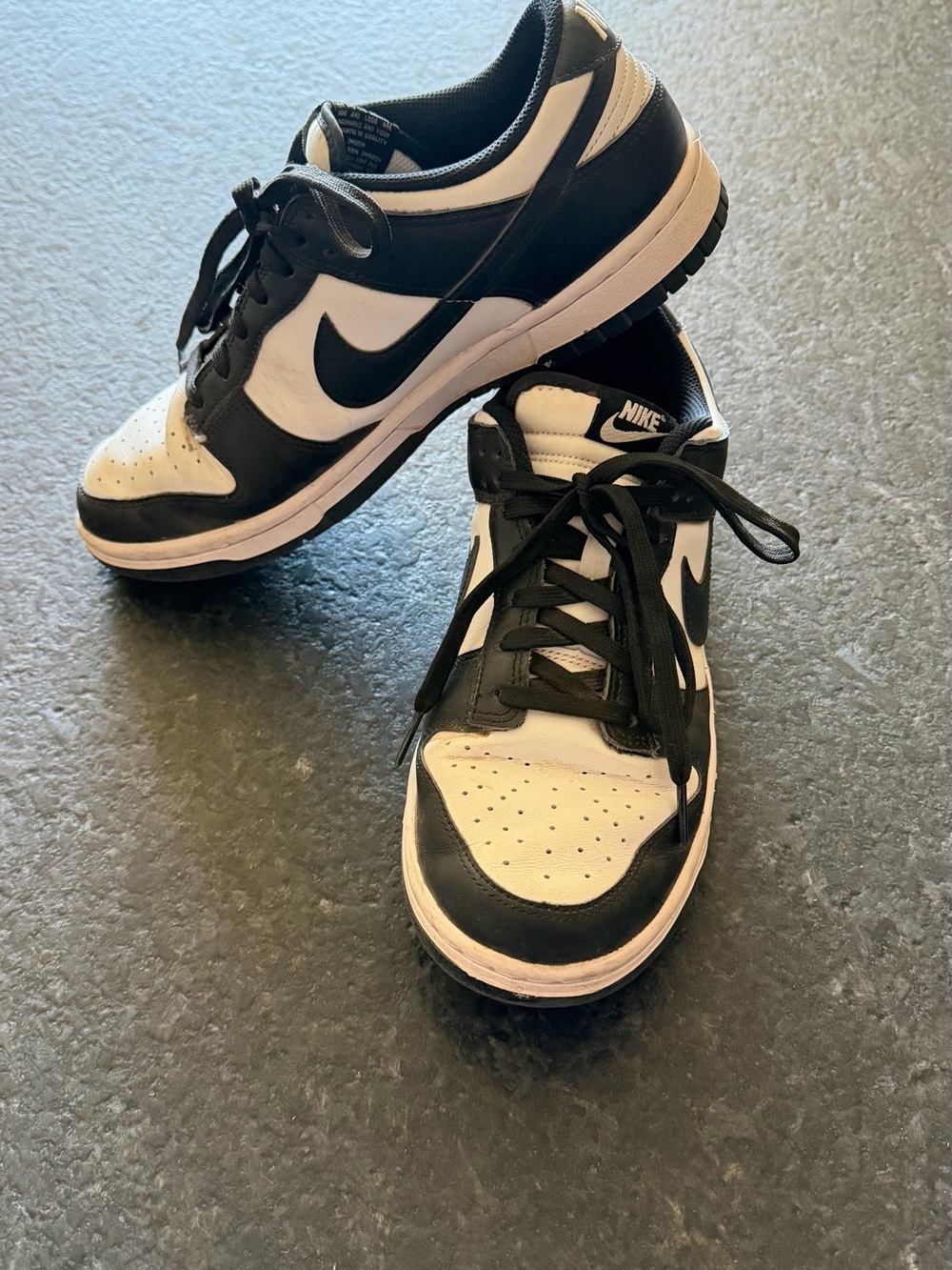 Nike Black and White Women's Low-Top Sneakers